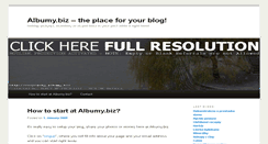 Desktop Screenshot of albumy.biz